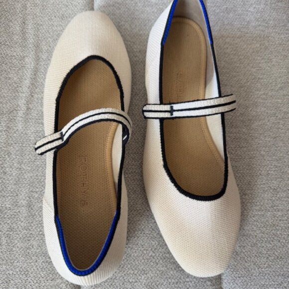 (Rothy's) The Square Mary Jane in Gardenia - Picture 9 of 11